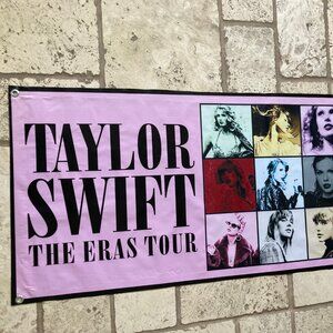 Official Taylor Swift Eras Tour Concert Stadium Vinyl Banner 54 3/4" x 25 1/2"